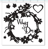 What a day wreath 12 x12